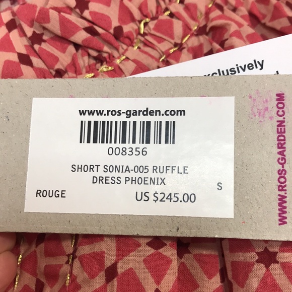 NWT Ro's Garden Sonia Short Dress Phoenix - Picture 15 of 16